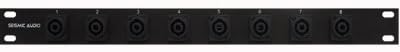 Two 8 Channel Speakon Compatible Rack Case Panel Mount 1 RU Space Unit R690