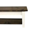 Brown Wood Storage Bench B543