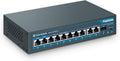 24 Port PoE Gigabit Unmanaged Ethernet Switch, 400w, Metal H34773