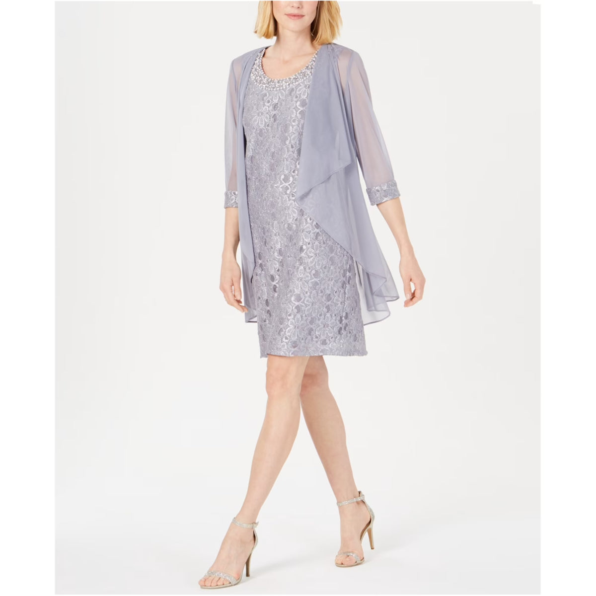 Sheer Jacket, Grey, 14 K420671