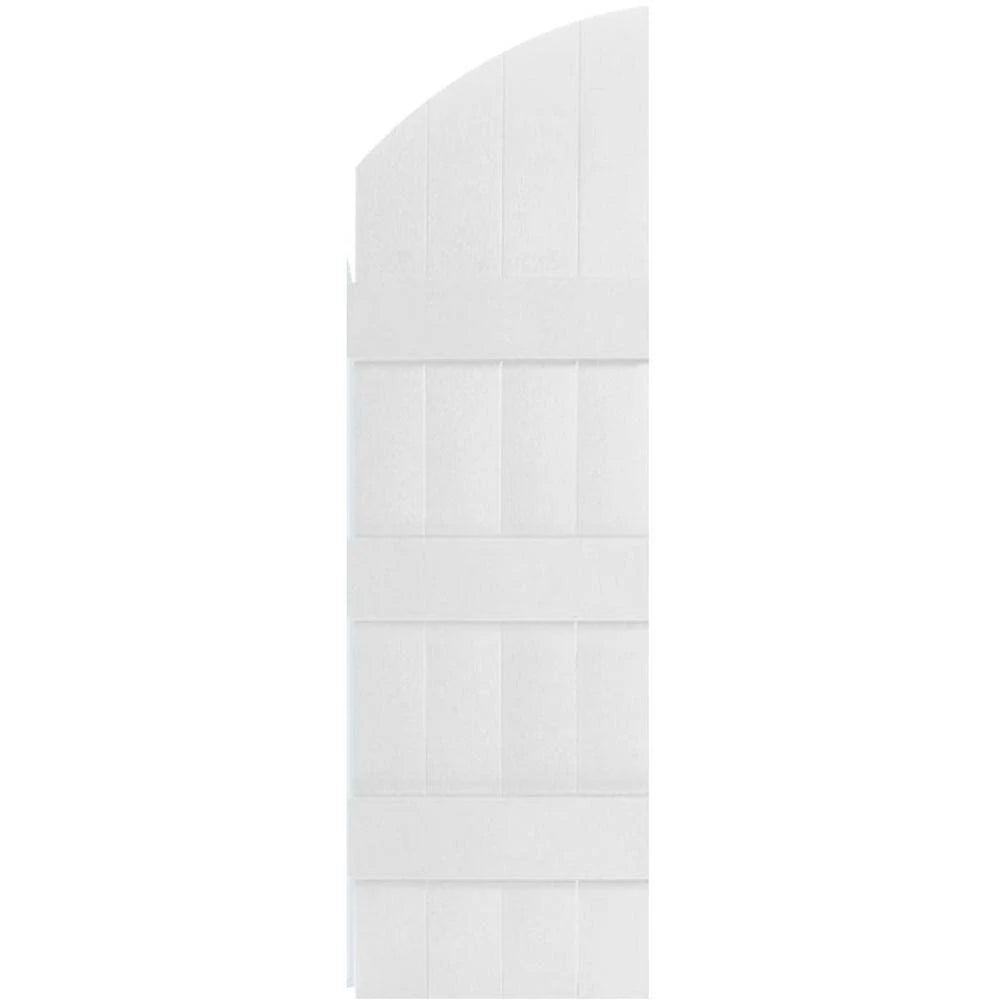 Vinyl Board-n-Batten Shutters with Archtop H373095