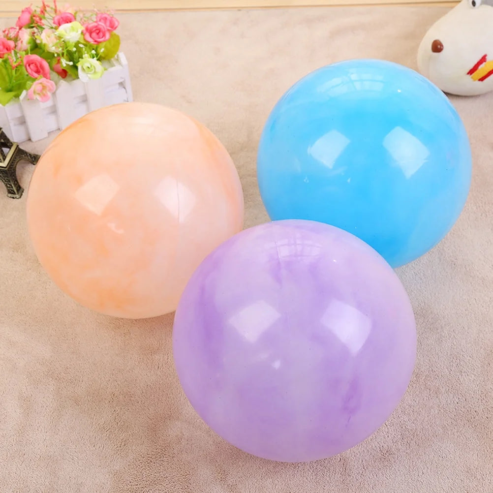 5pcs Plastic Air Filled Bouncy Rubber Balls P67643