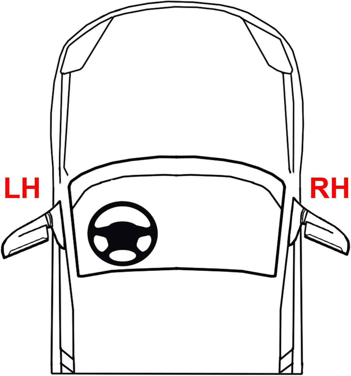 LH Halogen Headlight Assembly R860