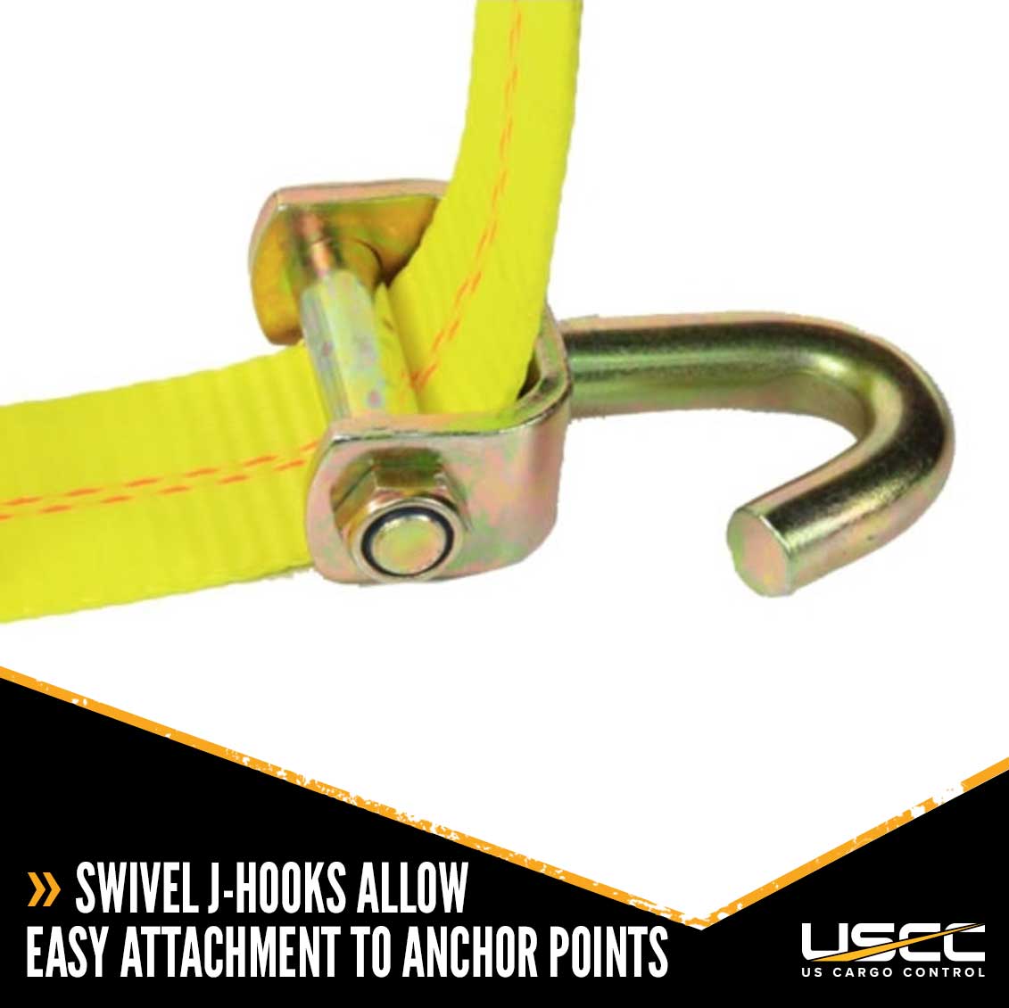 2" x 10' Wheel Strap with 2 Swivel J Hooks X444736