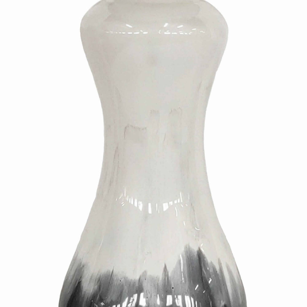 White Glass Candle Holder Set of 2 T34042