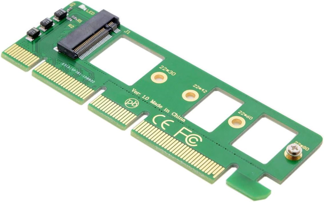 NGFF M-Key NVME AHCI SSD to PCI-E 3.0 16x x4 Adapter X560670