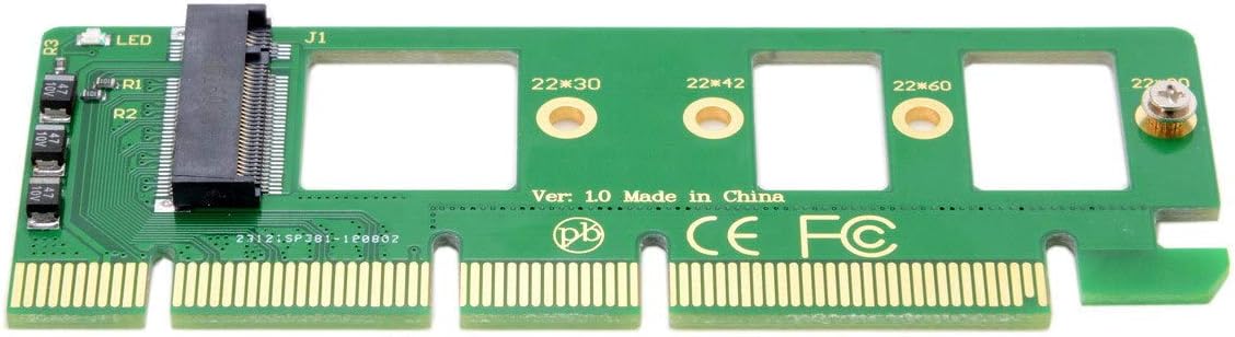 NGFF M-Key NVME AHCI SSD to PCI-E 3.0 16x x4 Adapter X560670