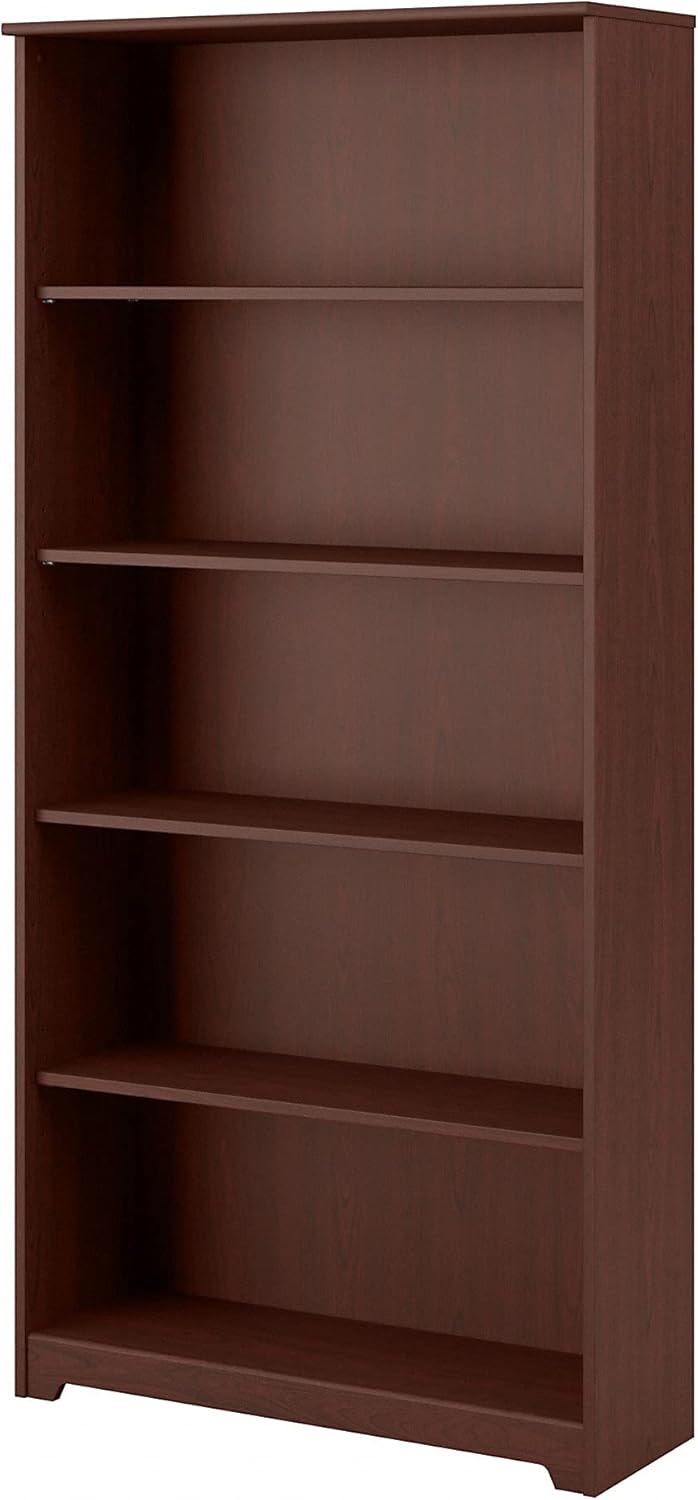 White 5 Shelf Bookcase H49108