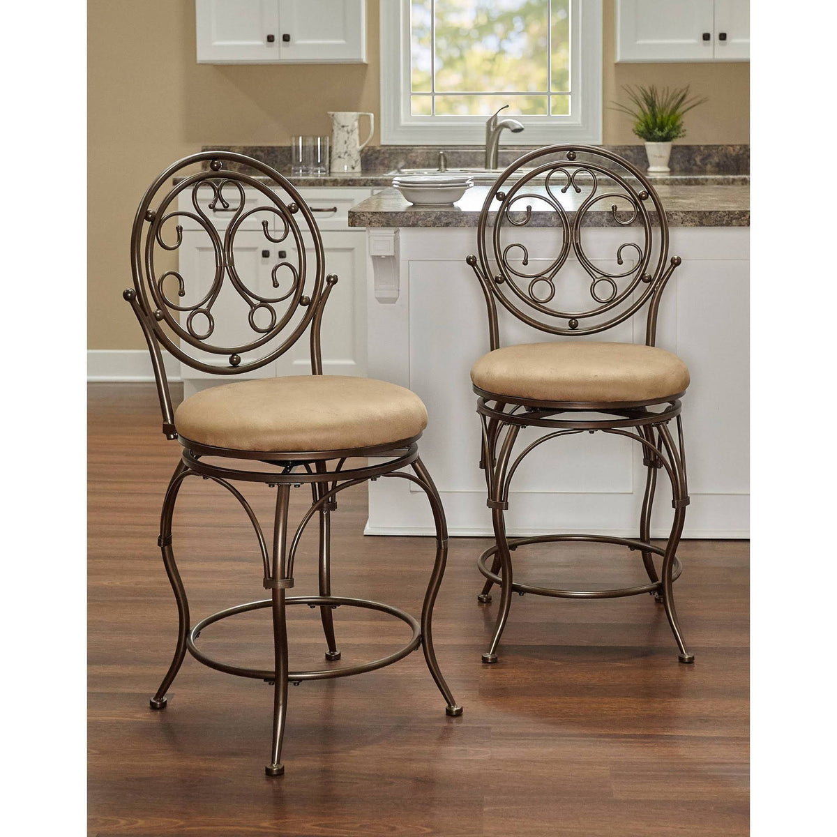Bronze Counter Height Barstool Z1503