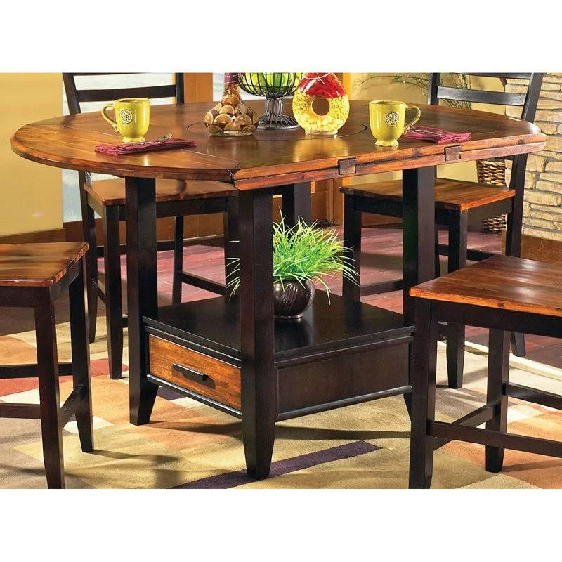 Acacia 42 inch Counter Height Drop Leaf Table A44535