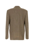 Gucci gingham wool single-breasted jacket