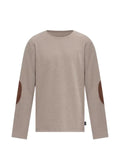 MM6 Maison Margiela elbow-patch ribbed-knit sweater