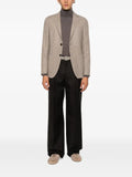 Zegna herringbone-pattern wool-blend jacket