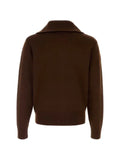 ENTIRE STUDIOS zip-up ribbed-trim cardigan