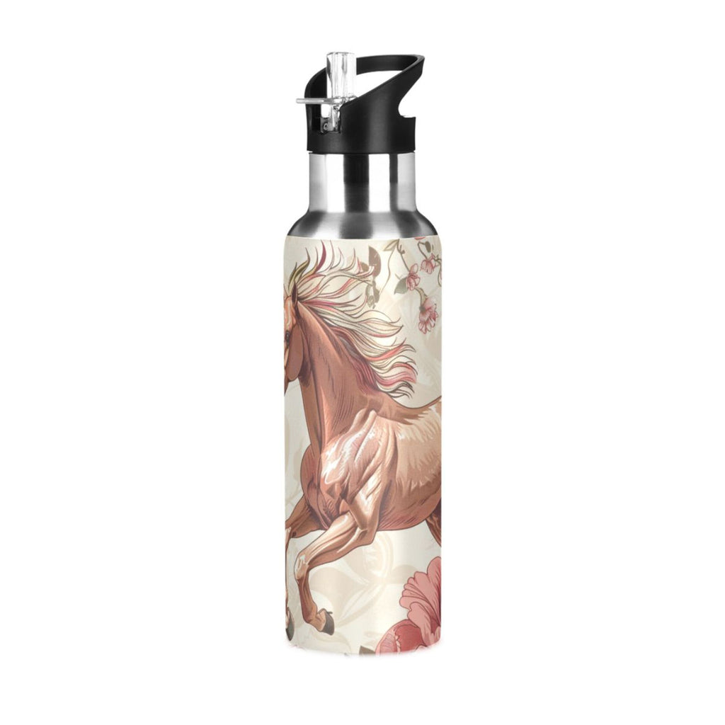 Insulated Thermos Stainless Steel Water Bottle with Straw Lid Flask, 20 oz P3055