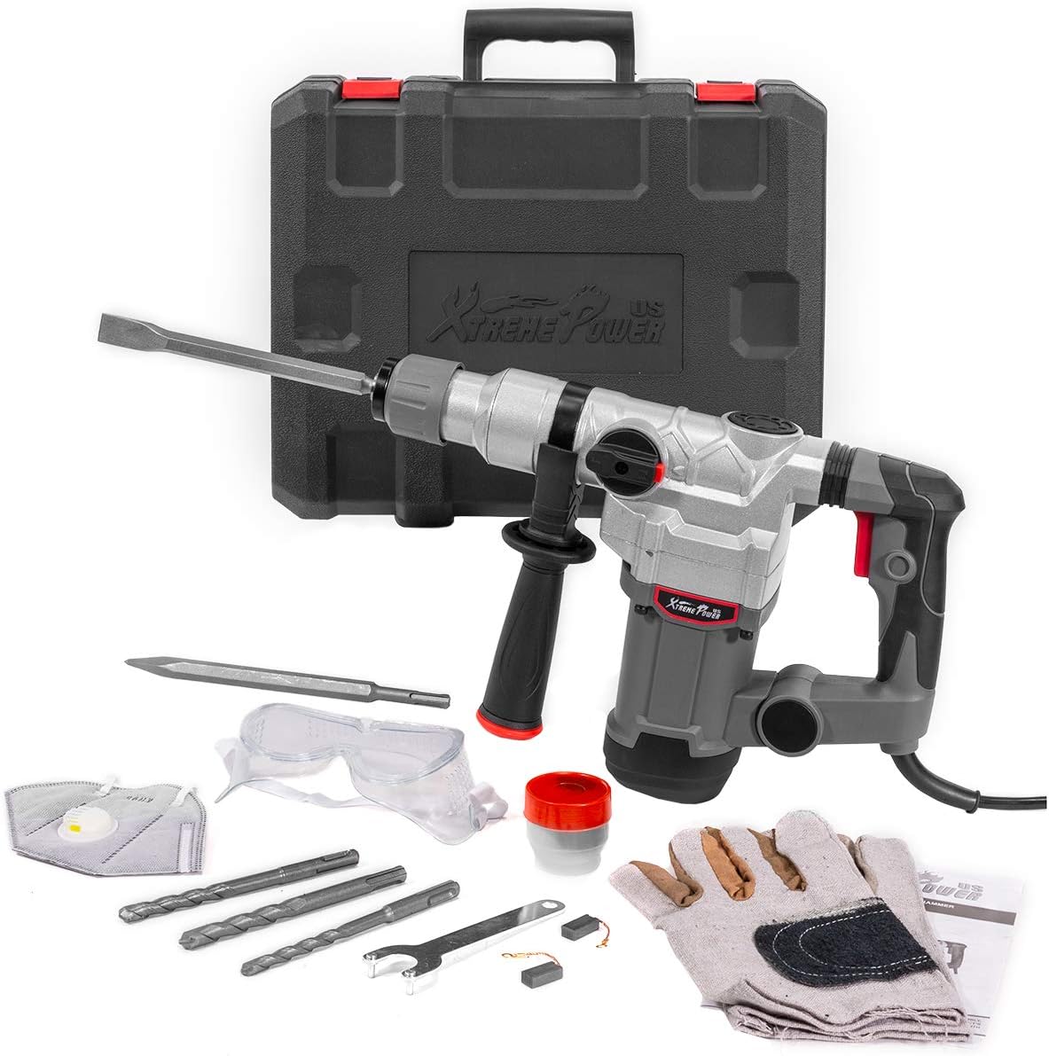 1200w Electric Rotary Hammer SDS Plus Drill with Carrying Case M315500