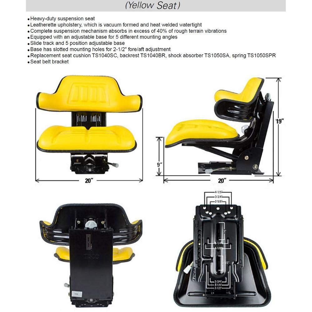 Yellow Wrap Around Seat with Arms D899742