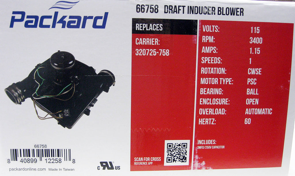 Draft Inducer Fan Furnace Blower Motor A288242