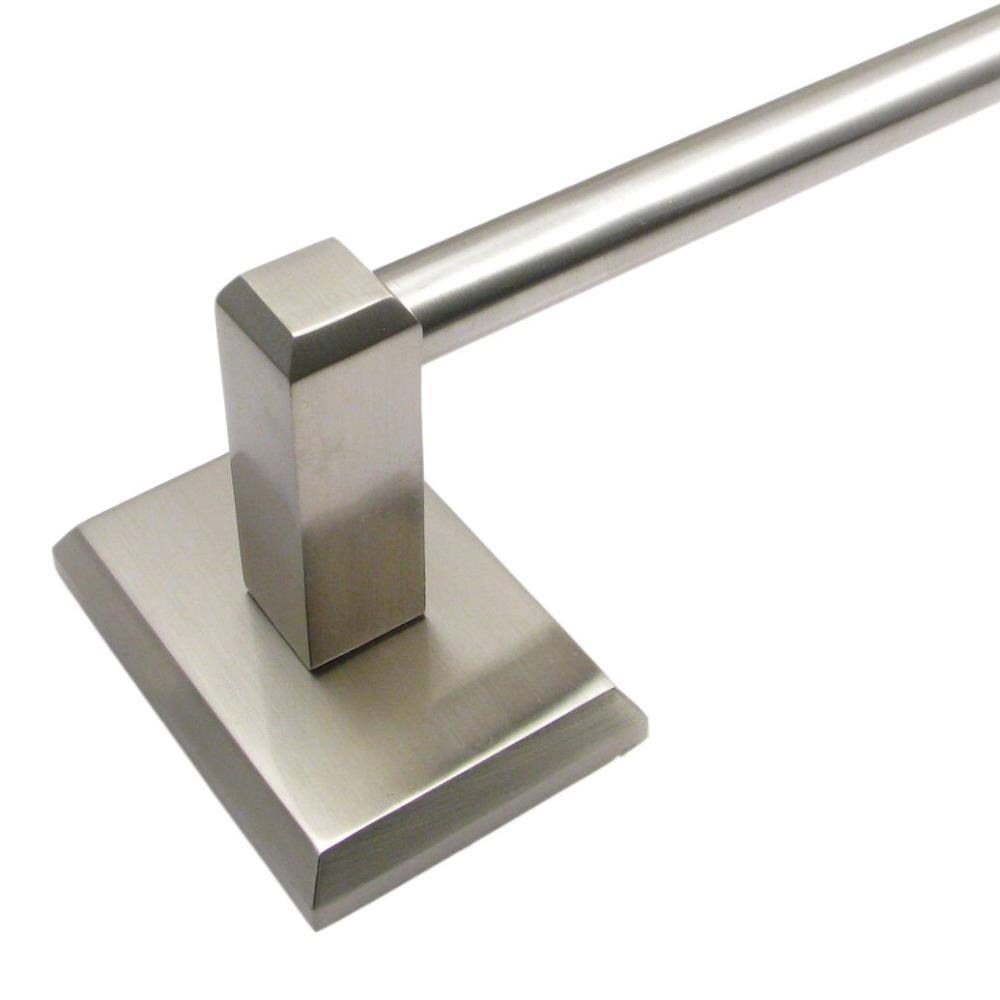 Satin Nickel Wall Mount Single Towel Bar V29838