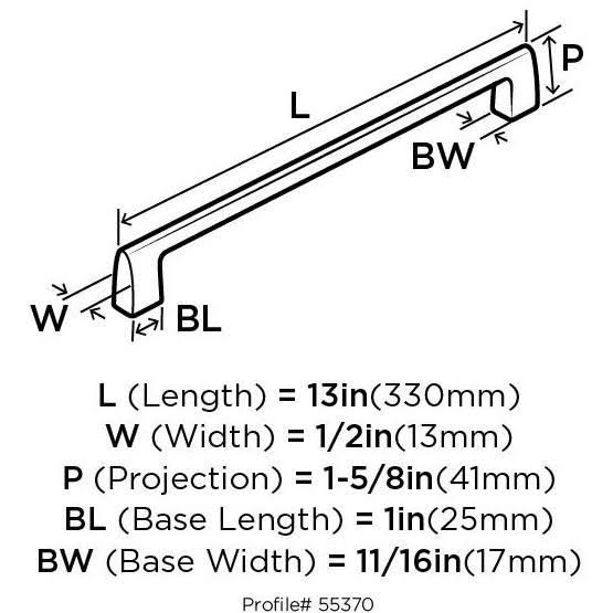 Satin Nickel Appliance Pull W909