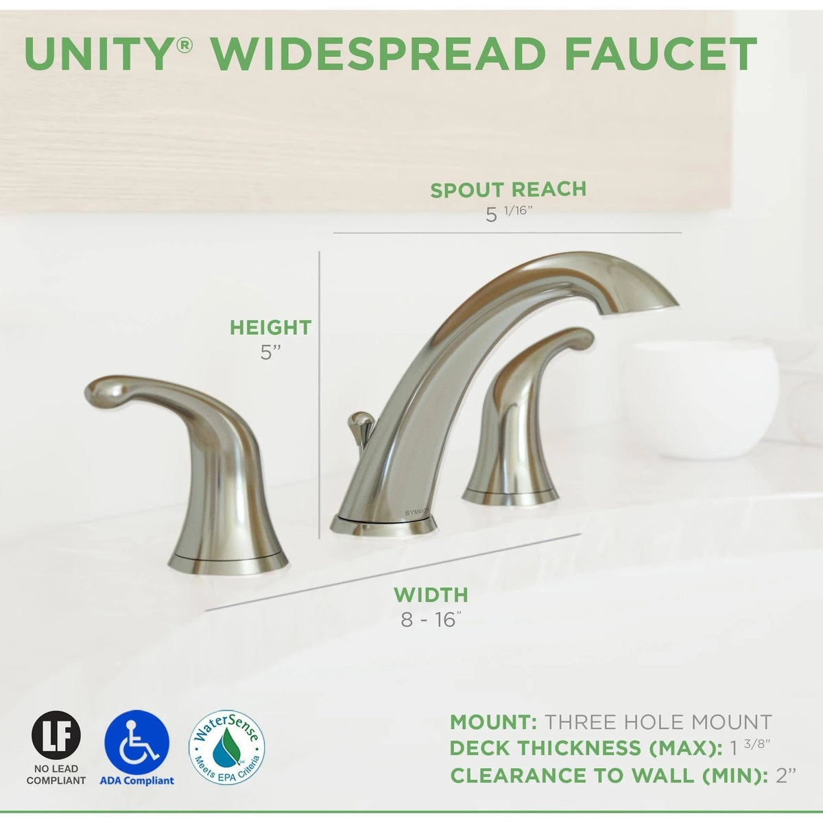 Polished Chrome 2-Handle Bathroom Faucet with Drain Assembly X665286