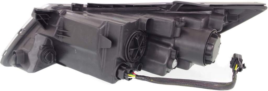 Black Housing Headlight Assembly Passenger Side with Bulbs H892204