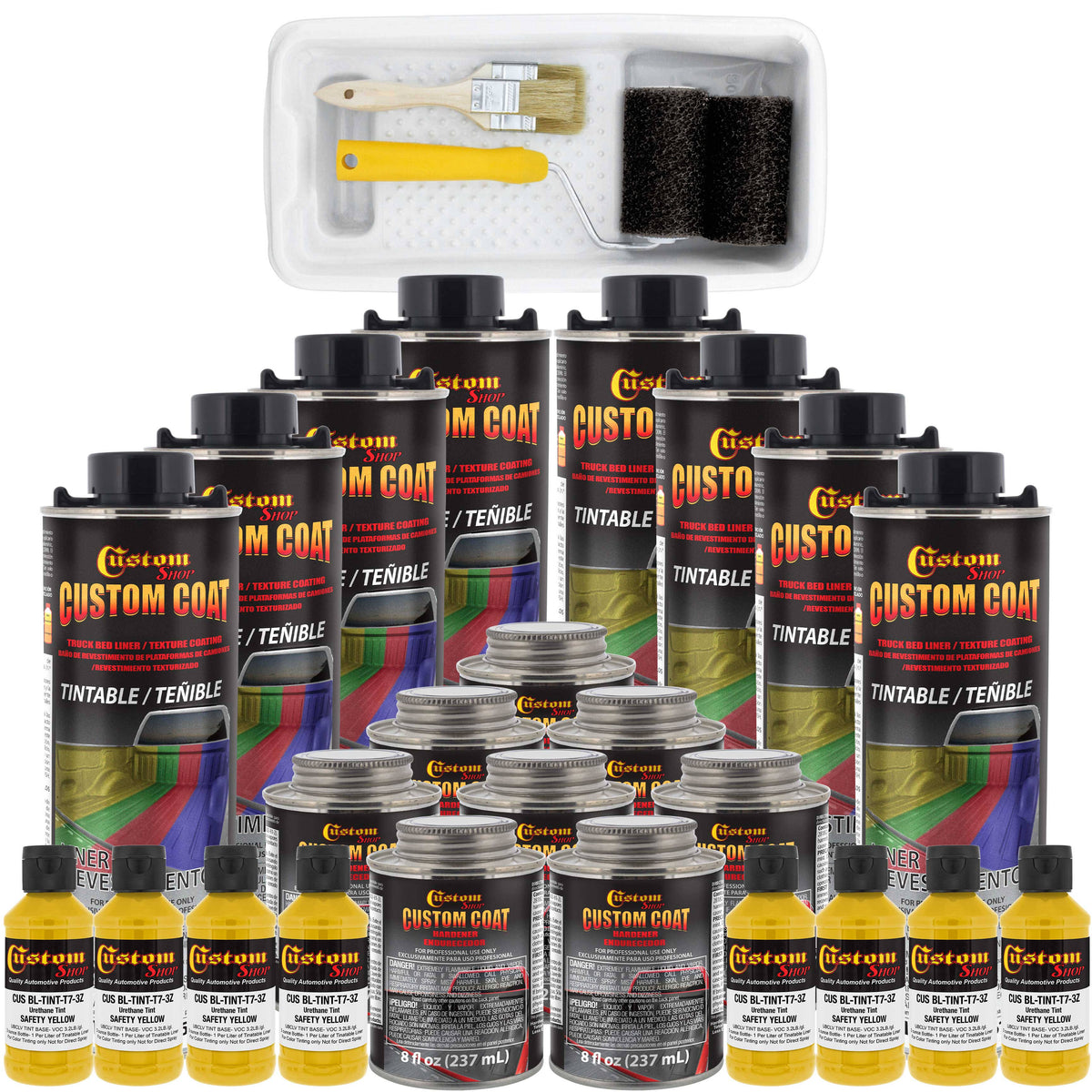 Safety Yellow 8-Liter Urethane Spray-On Truck Bed Liner Kit Y589404