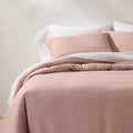 Blush Linen Blend Comforter and Sham Set E8678