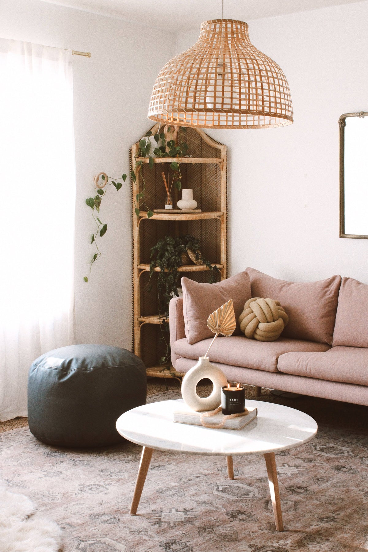Currant Circle Pouf K620890