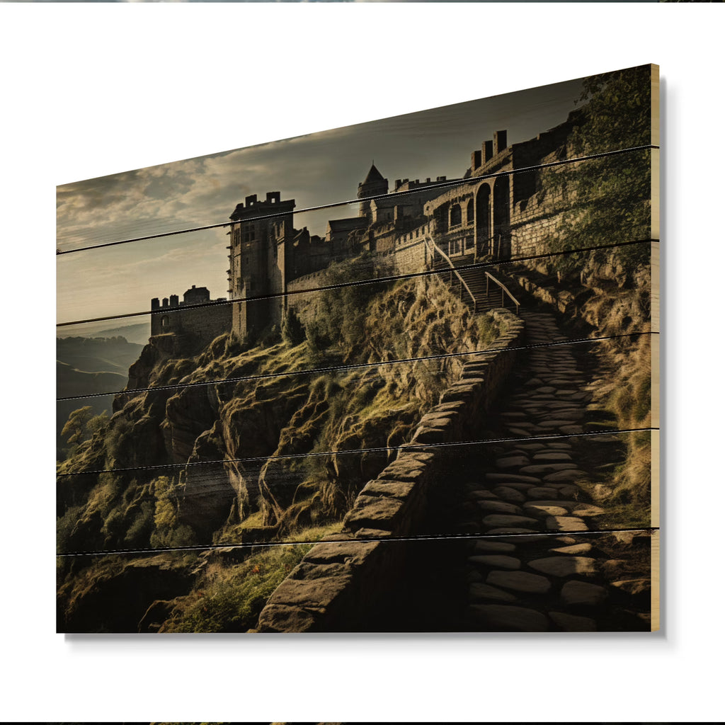 Natural Pine Wood Architecture Print E710
