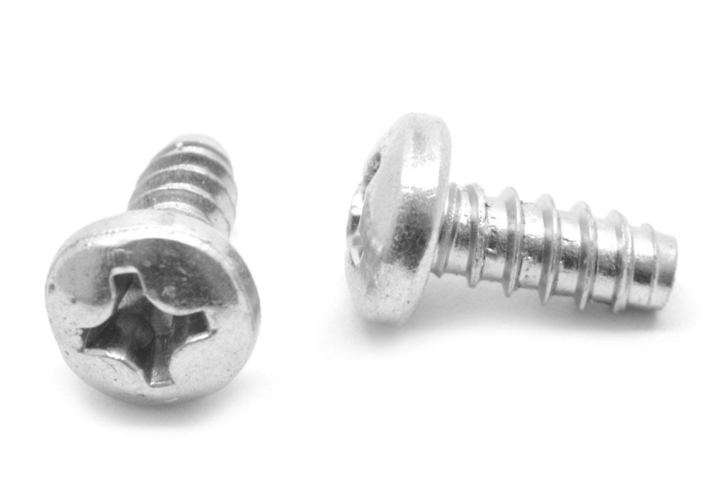 1/4-14 x 3/8 Sheet Metal Screw Phillips Pan Head Type B Low Carbon Steel Zinc Plated A1544
