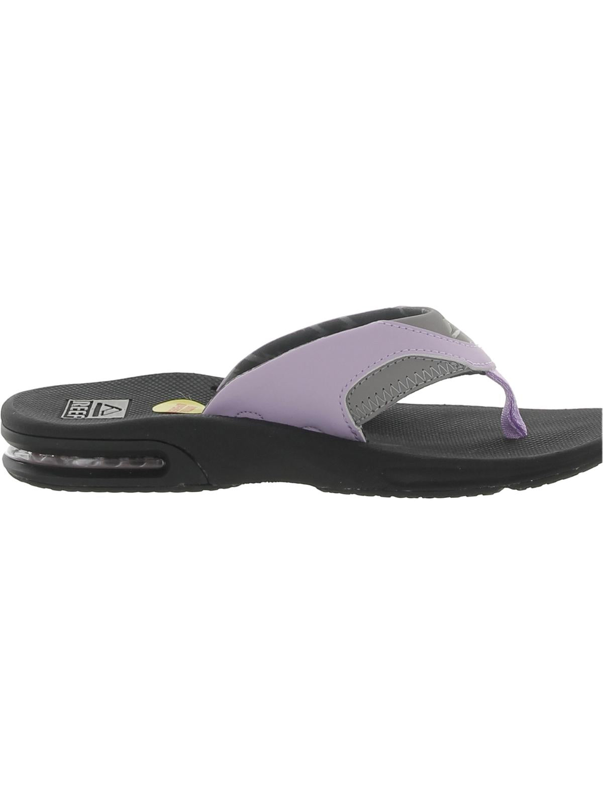 Faux Leather Flip-Flops W708253