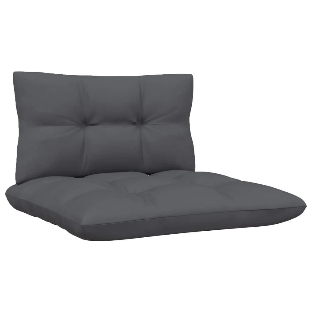 White Solid Pinewood Patio Sofa with Cushions Z23723