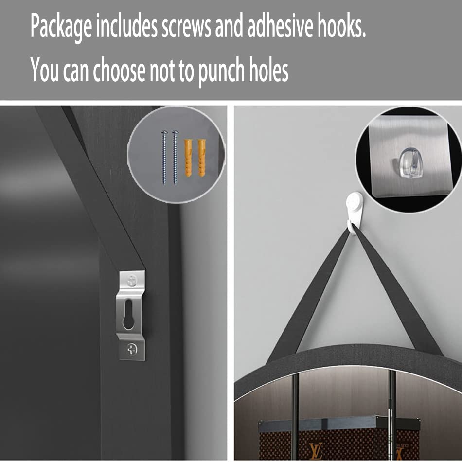Full Length Wood Hanging Wall Mirror A621