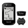Black GPS Cycling Bike Computer with Cadence and HRM Sensors Bundle U621817