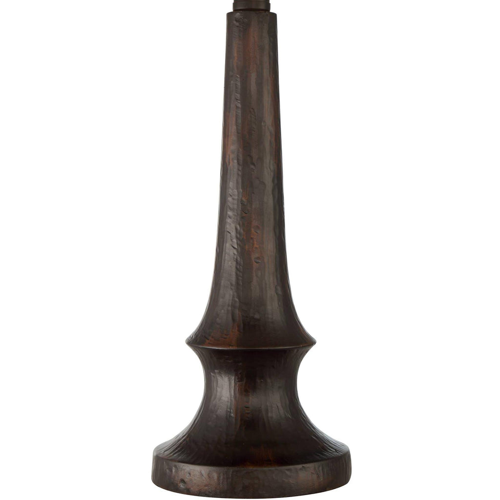 Rustic Table Lamp Aged Bronze Mica Drum Shade E32139