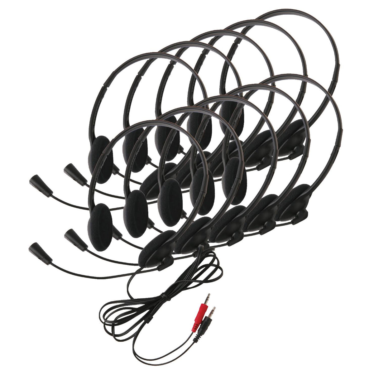 10 Pack Lightweight Headsets I1343