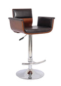 Red Padded Swivel Barstool W18197