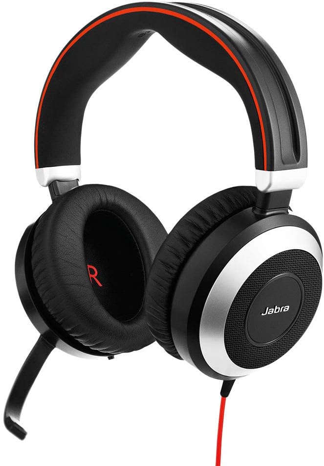Jabra Evolve 80 MS Wired Headset Noise Cancellation Headphones G530