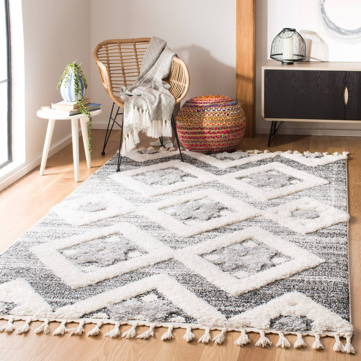 Polypropylene Gray Rug X701