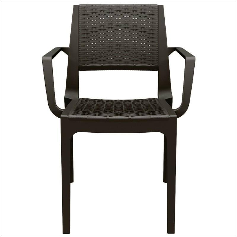 Brown Resin Dining Arm Chair B645