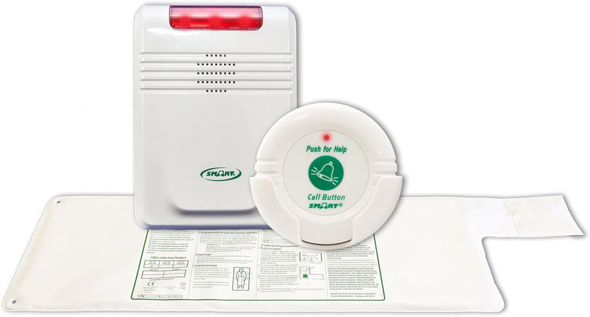 Cordless 10in x 30in Bed Sensor Pad with Nurse Call Button H26978