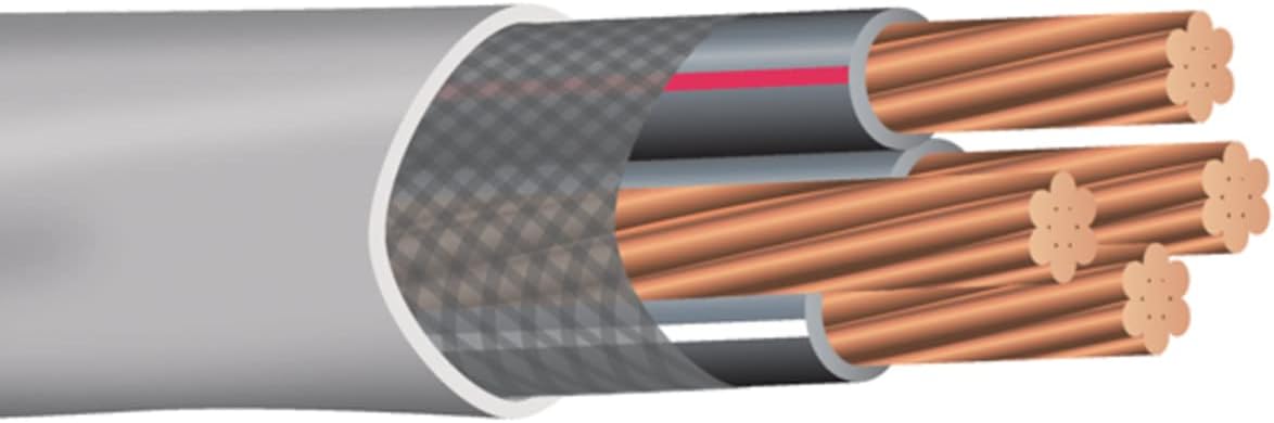 10’ 3/0-3/0-3/0-1/0 SER Copper Service Entrance Cable C4061