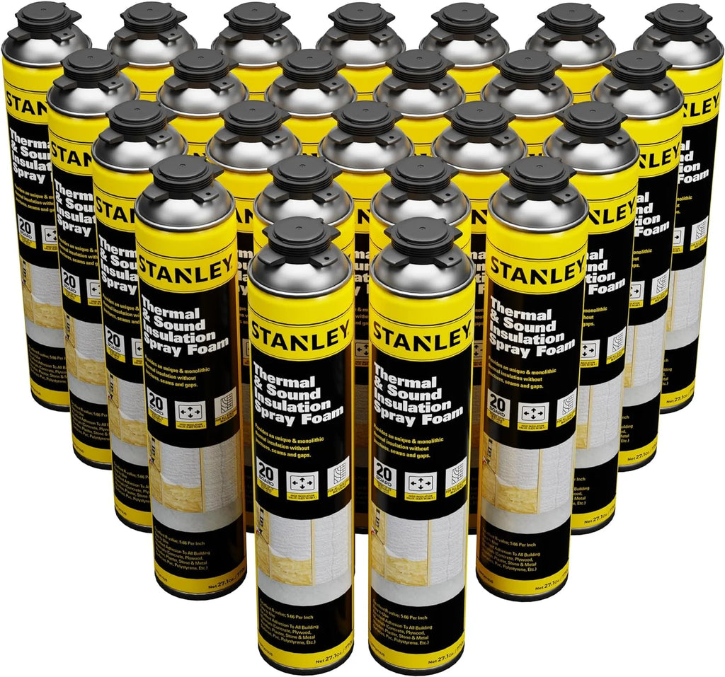 Closed Cell Spray Foam Insulation Kit, 480 Board Feet, 27.1 oz, 24 Pack U367