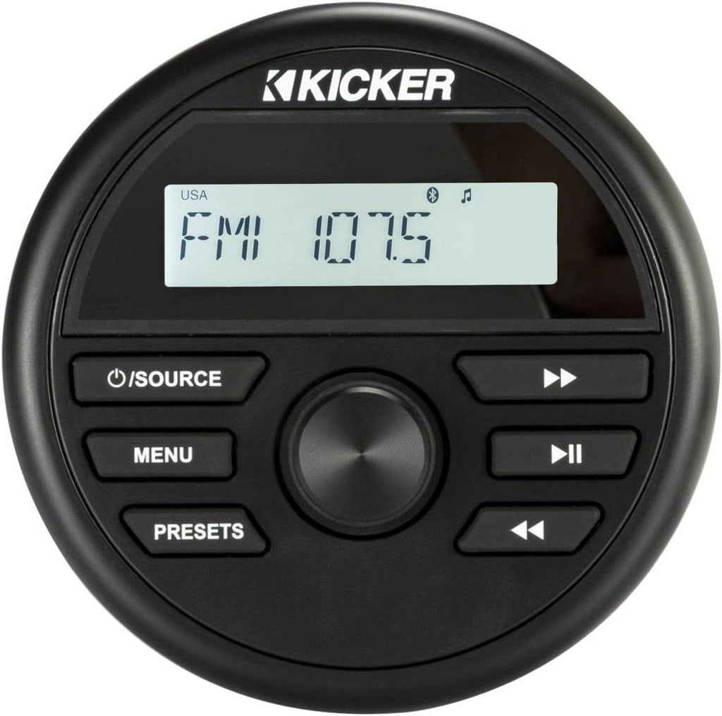 Waterproof Marine Radio with Dash Kit and USB/Aux K6822