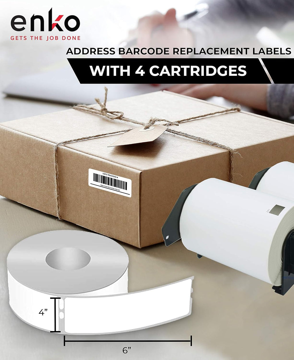 Shipping Labels 4 x 6 inch 12 Rolls 2400 Labels N281