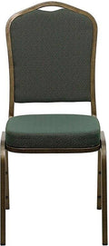Green Fabric Banquet Chair, 10/Pack O844