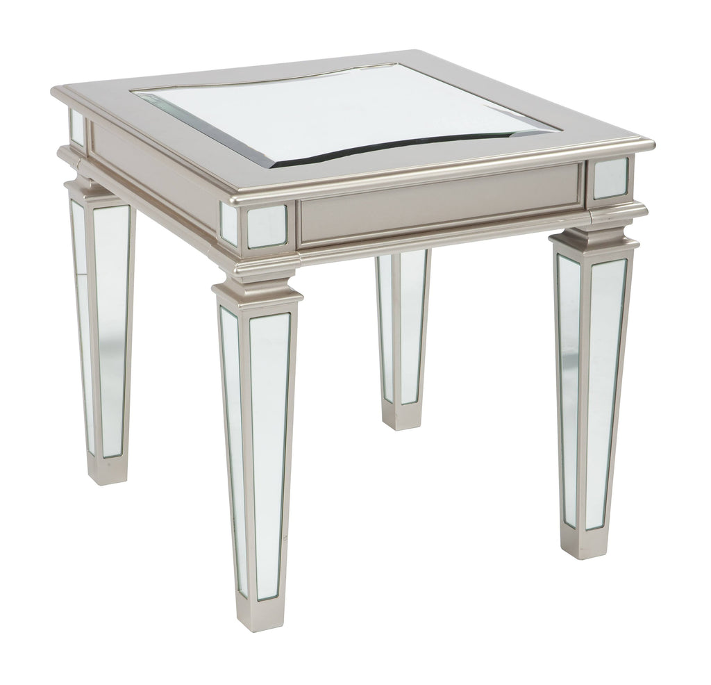 Silver Rectangular End Table J26480