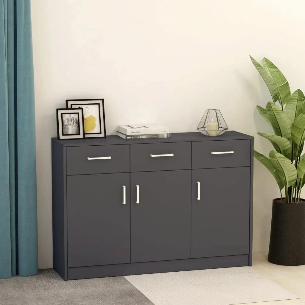 Black Chipboard Sideboard K527326