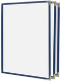 6 View Book Style Cafe Menu Cover, 8½x11, Blue V27707